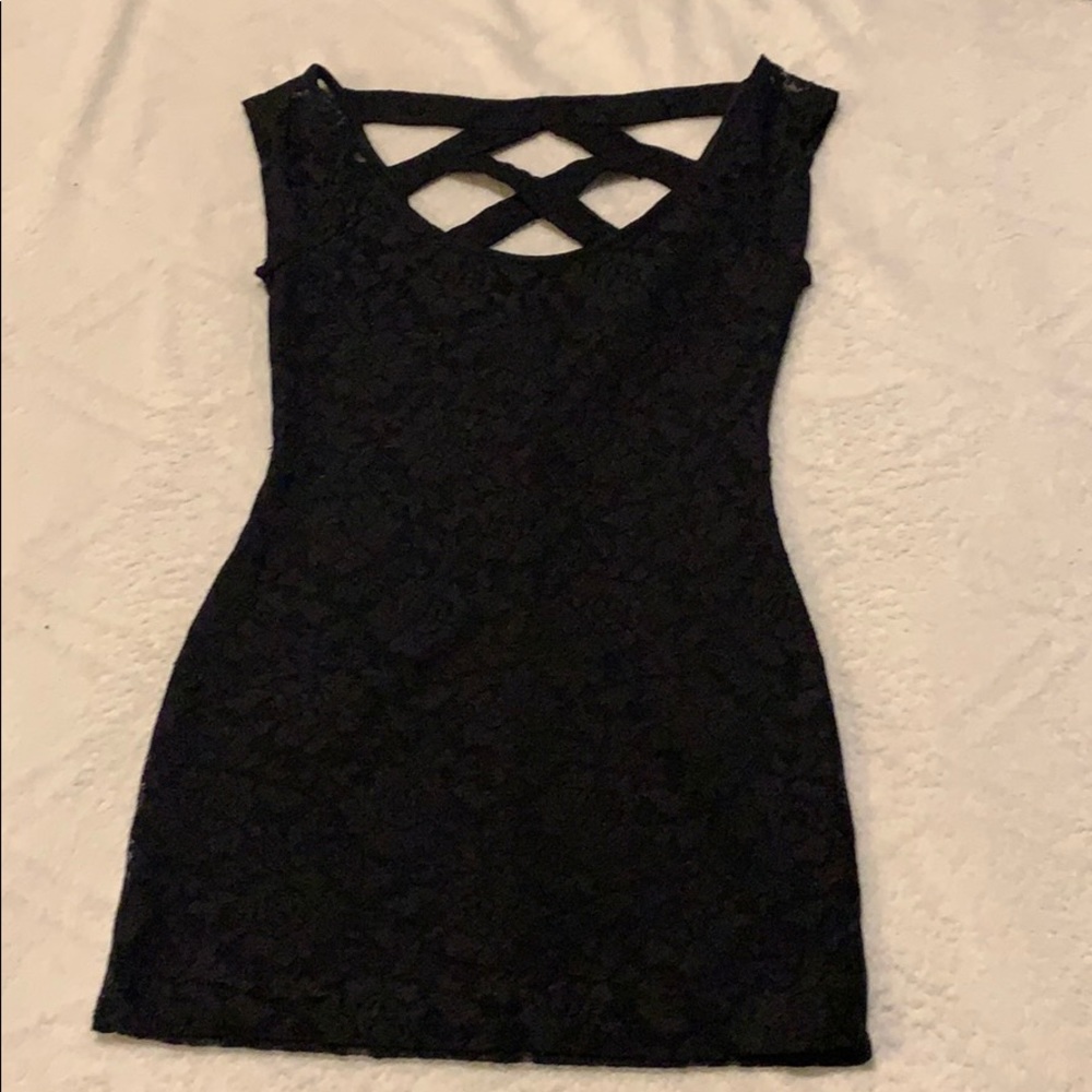 Mini black dress